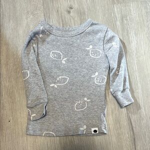Gray Whale Print Kids Shirt